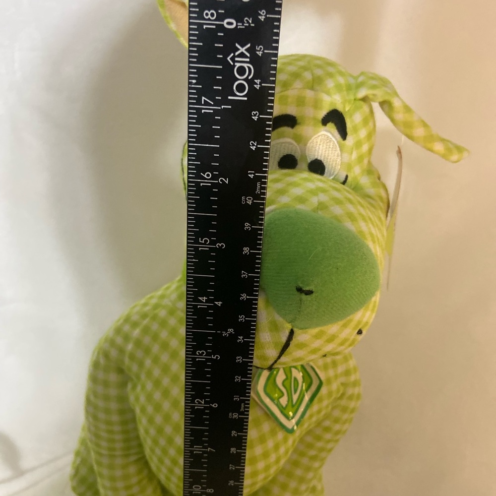 Scooby Doo Plush Toy Factory Green Plaid Checkered Stuffed Toy Hanna Barbera - Picture 6 of 8